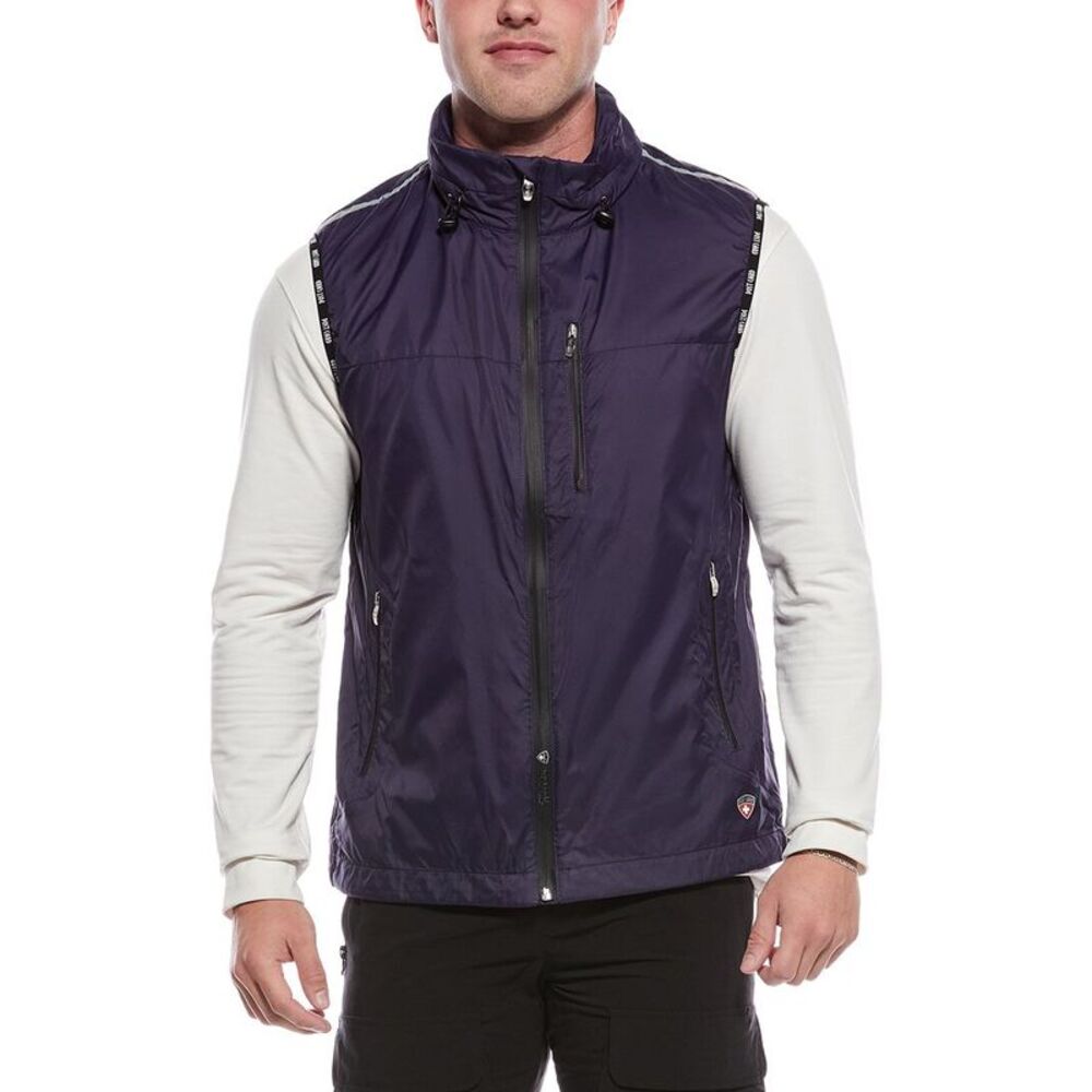 Post Card Mens  Vest, Blue